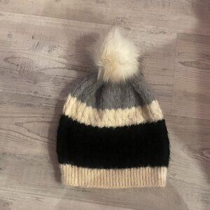 Striped winter hat
